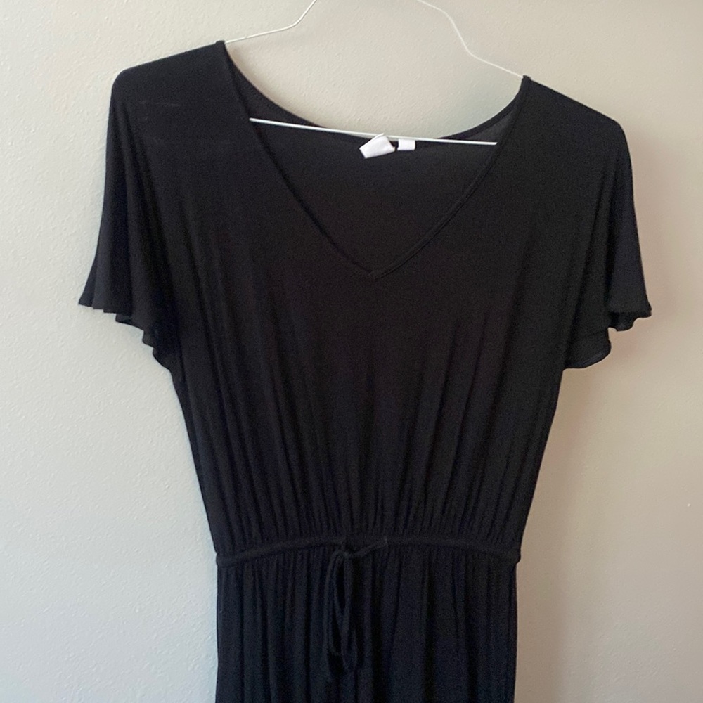 Gap black dress with adjustable waist band